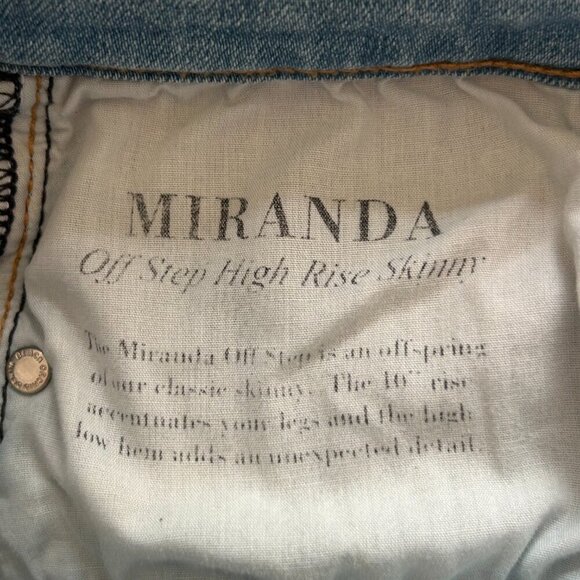 BLACK ORCHID Miranda Off Step High Rise Skinny Jeans Cheetah Print Size 25 Luxe - Picture 12 of 13